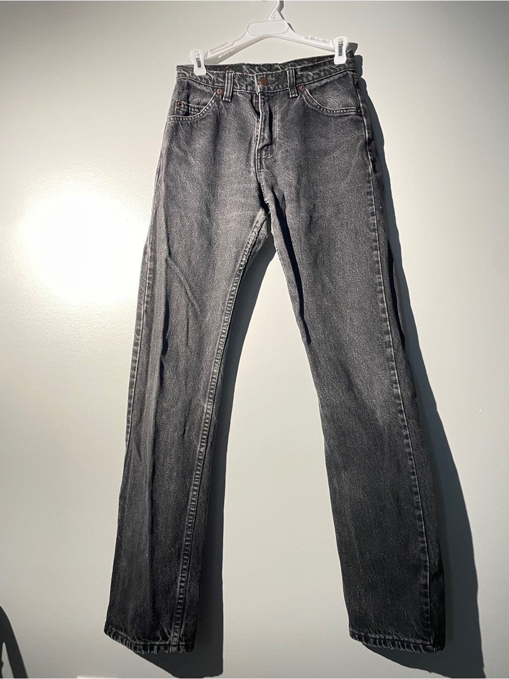 Rare Vintage Levi's 610 Orange Tab Faded Black Jeans High Waist - Made in Canada